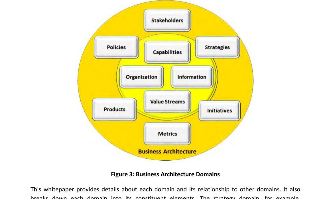 Les 10 domaines de l'architecture métier selon le Business Architecture Guild®
