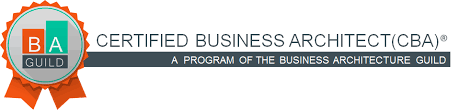 Logo Certified Business Architect (CBA)® — un programme de la Business Architecture Guild